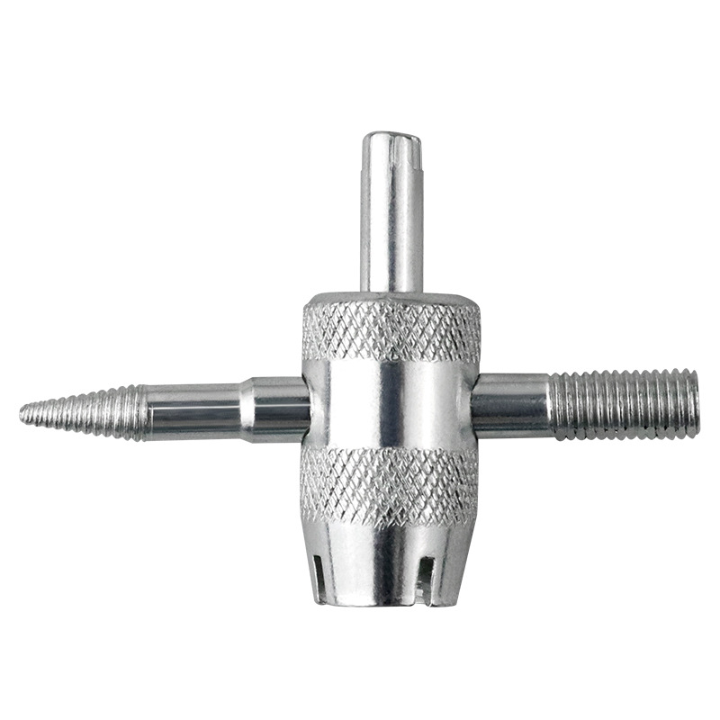 Record Work 4-u-1 alat za ventile pneu s uklanjanjem jezgre ventila – 45# čelik, masa 19 g