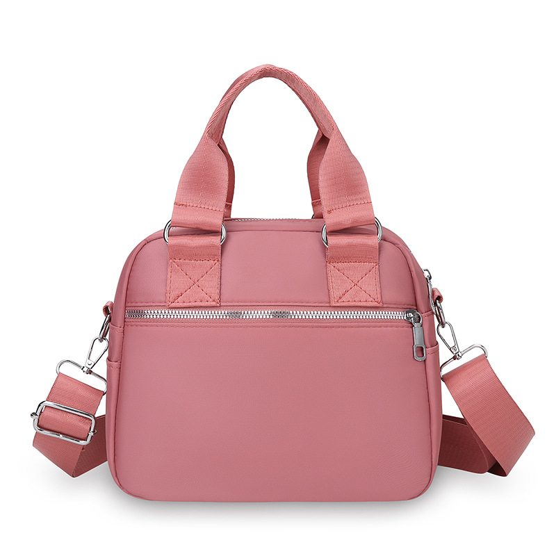 Ženska crossbody torba od Oxford tkanine, horizontalni kvadratni oblik, zatvaranje na zip, unutarnja džep s zipom, jedna naramenica