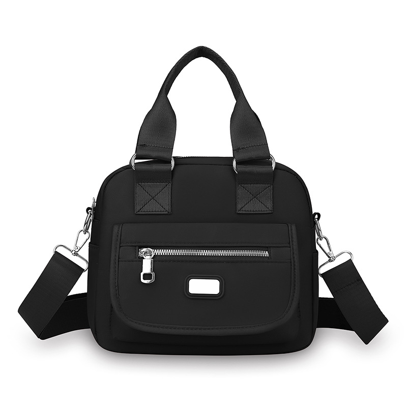Ženska crossbody torba od Oxford tkanine, horizontalni kvadratni oblik, zatvaranje na zip, unutarnja džep s zipom, jedna naramenica