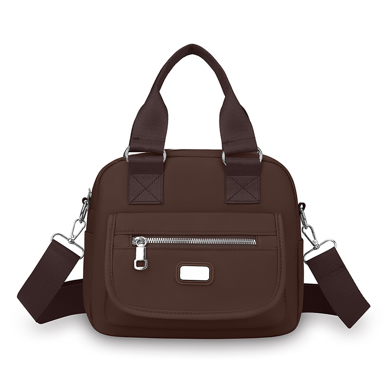 Ženska crossbody torba od Oxford tkanine, horizontalni kvadratni oblik, zatvaranje na zip, unutarnja džep s zipom, jedna naramenica