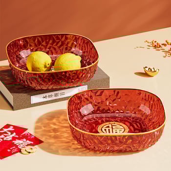 Πλαστικό πιάτο φρούτων, εορταστικό στυλ, Νέο Κινέζικο Στυλ, Κυκλοφορία 2025