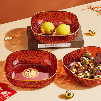 Πλαστικό πιάτο φρούτων, εορταστικό στυλ, Νέο Κινέζικο Στυλ, Κυκλοφορία 2025