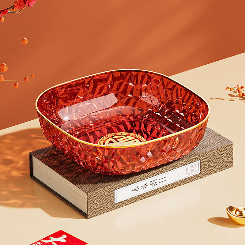 Πλαστικό πιάτο φρούτων, εορταστικό στυλ, Νέο Κινέζικο Στυλ, Κυκλοφορία 2025