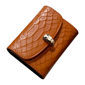 Portofel pentru carduri din piele naturală, model acordeon, pentru femei, ultra-subțire, minimalist, utilizare zilnică (Material: Piele naturală; Model: Monocrom; Gen: Femei; Căptușeală: Poliester-cotton)