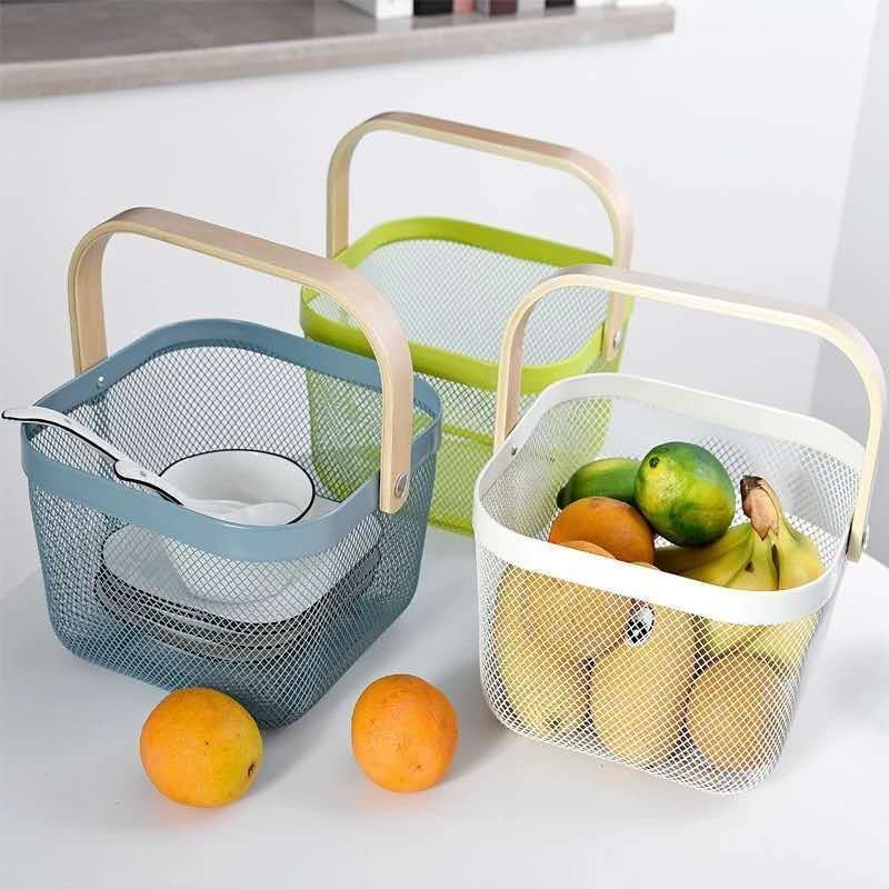 Koš za voće i povrće, materijal od željeznog umjetničkog djela, model Kq-023, za voće, povrće, knjige i časopise, moderni minimalistički stil.