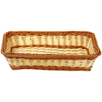 Ορθογώνιο πλαστικό καλάθι φρούτων με υφαντό σχέδιο, απλό στυλ, Ποιότητα πρώτης κατηγορίας