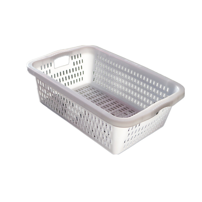 Правоъгълен пластмасов кош за съхранение с рамка – дренажно и сортиращо кошче за плодове и зеленчуци, модел 640