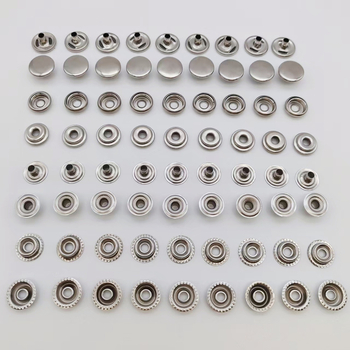 Mogi set metalnih snap gumba od nehrđajućeg čelika za jakne, traperice, cerade i torbe