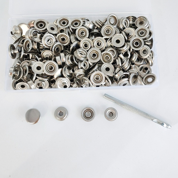 Set alata za ugradnju snap kopči od nehrđajućeg čelika, stil gumba, za jakne, cerade, odjeću i torbe