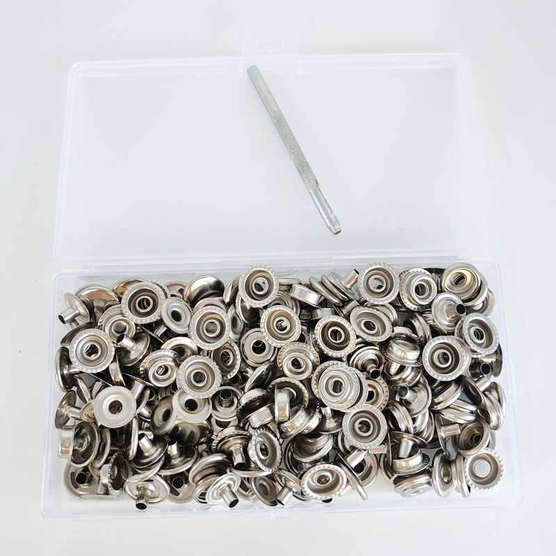 Set alata za ugradnju snap kopči od nehrđajućeg čelika, stil gumba, za jakne, cerade, odjeću i torbe