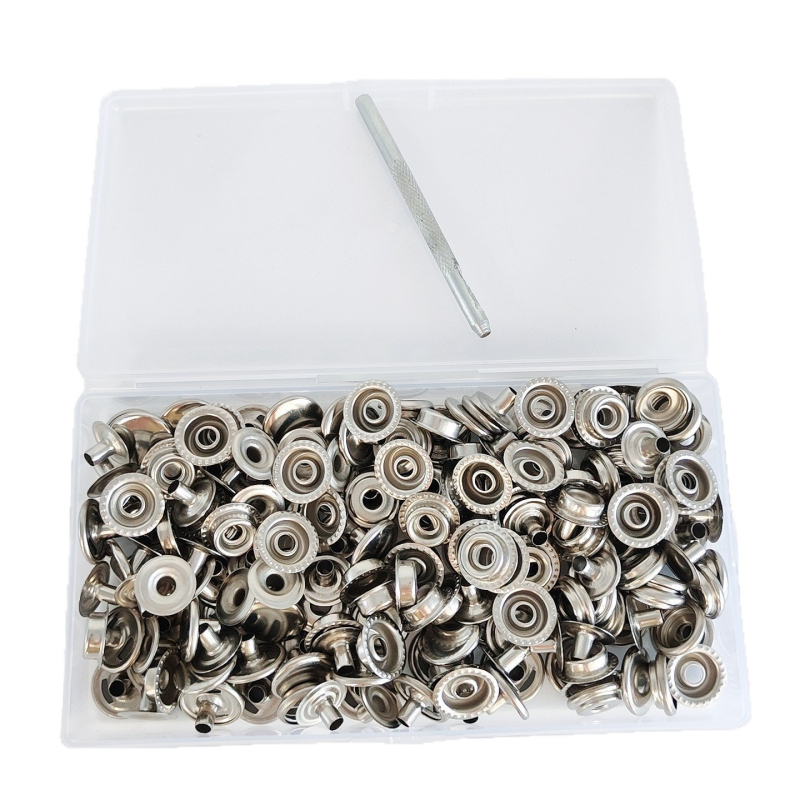 Set alata za ugradnju snap kopči od nehrđajućeg čelika, stil gumba, za jakne, cerade, odjeću i torbe