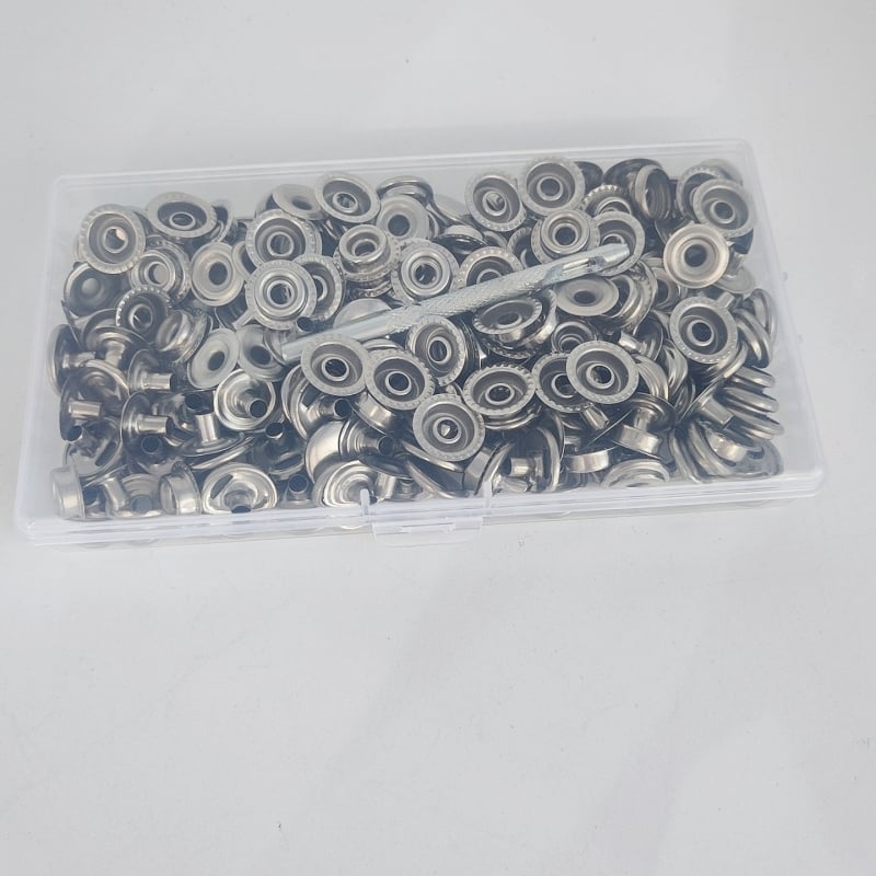 Set alata za ugradnju snap kopči od nehrđajućeg čelika, stil gumba, za jakne, cerade, odjeću i torbe