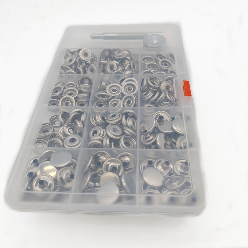 Set metalnih snap kopči, 50 komada, nehrđajući čelik, Mogi brand, za jakne, traperice, šatore i torbe