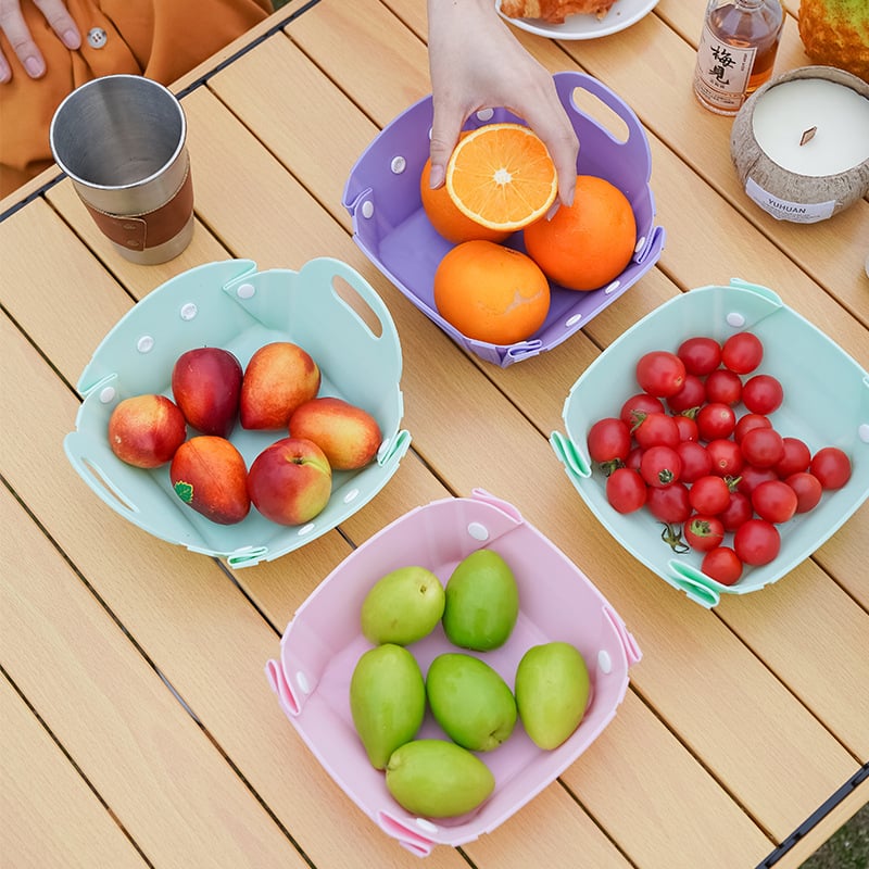 Vanjski koš za voće - prenosni, sklopivi, od TPR-a, model Outdoor fruit basket, podrijetlo Zhejiang, stil moderni minimalistički