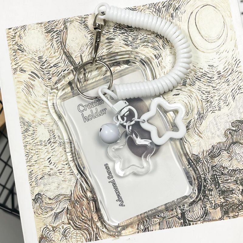 Prozirni PU držač kartica za ID, studentice, metro i karticu za obrok — stil Lovely