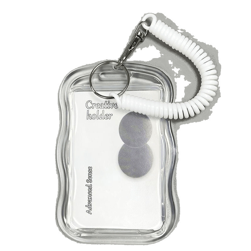 Prozirni PU držač kartica za ID, studentice, metro i karticu za obrok — stil Lovely