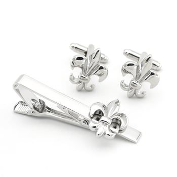 Set manžetnih gumica i klipsa za kravatu s izrezbarenim bakrenim dizajnom, elektroplatiranje, unisex, Lu Dai