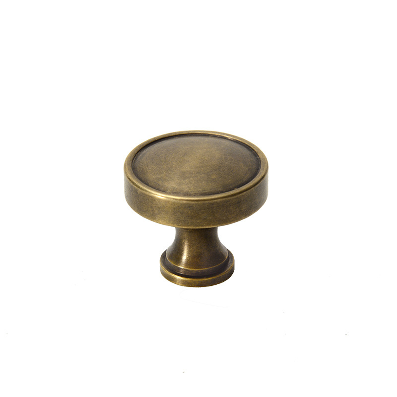 Mesing drška za ormariće i ormare, kružna s jednim otvorom, CNC obrada, moderan minimalistički stil