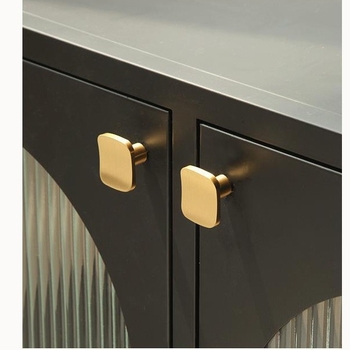 Mosazna ručica za ladice i vrata, brušena površina, moderan jednostavan stil, model DD6682