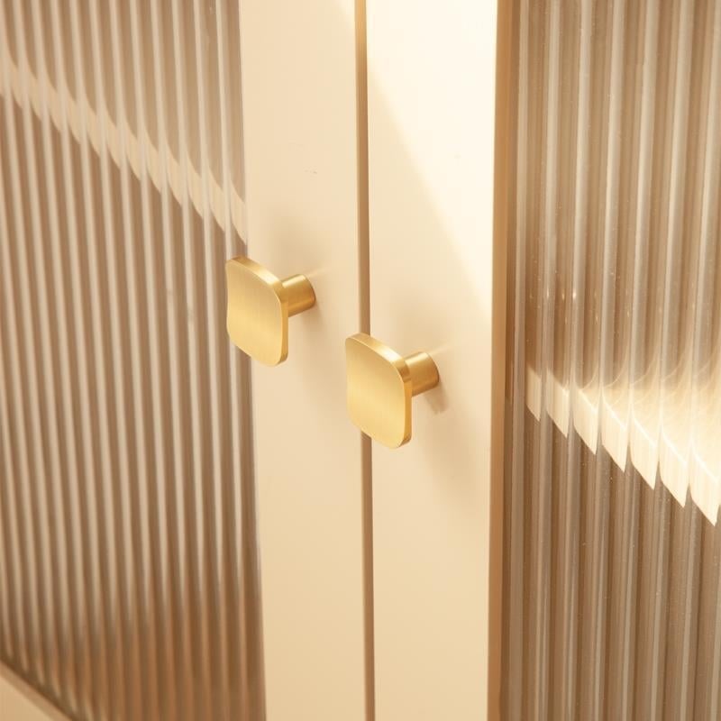 Mosazna ručica za ladice i vrata, brušena površina, moderan jednostavan stil, model DD6682