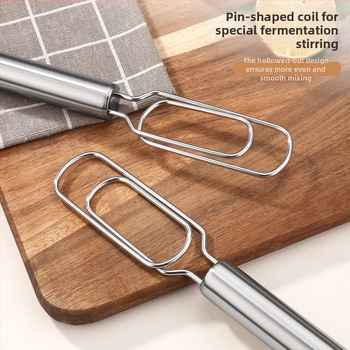 430 nerūdijančio plieno rankinis tešlos maišytuvas namų kepimui ir raugo fermentacijai