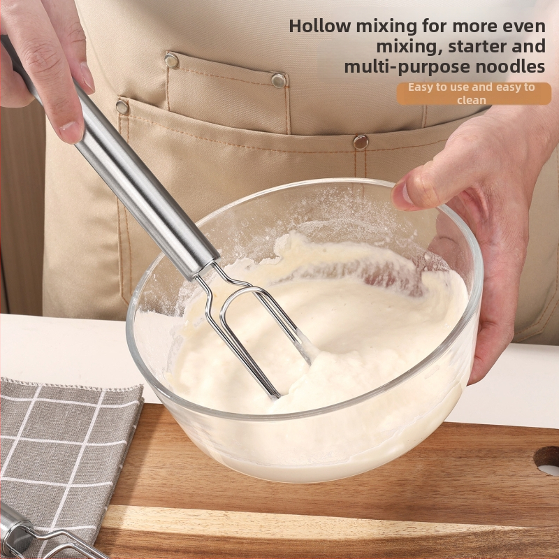 430 nerūdijančio plieno rankinis tešlos maišytuvas namų kepimui ir raugo fermentacijai