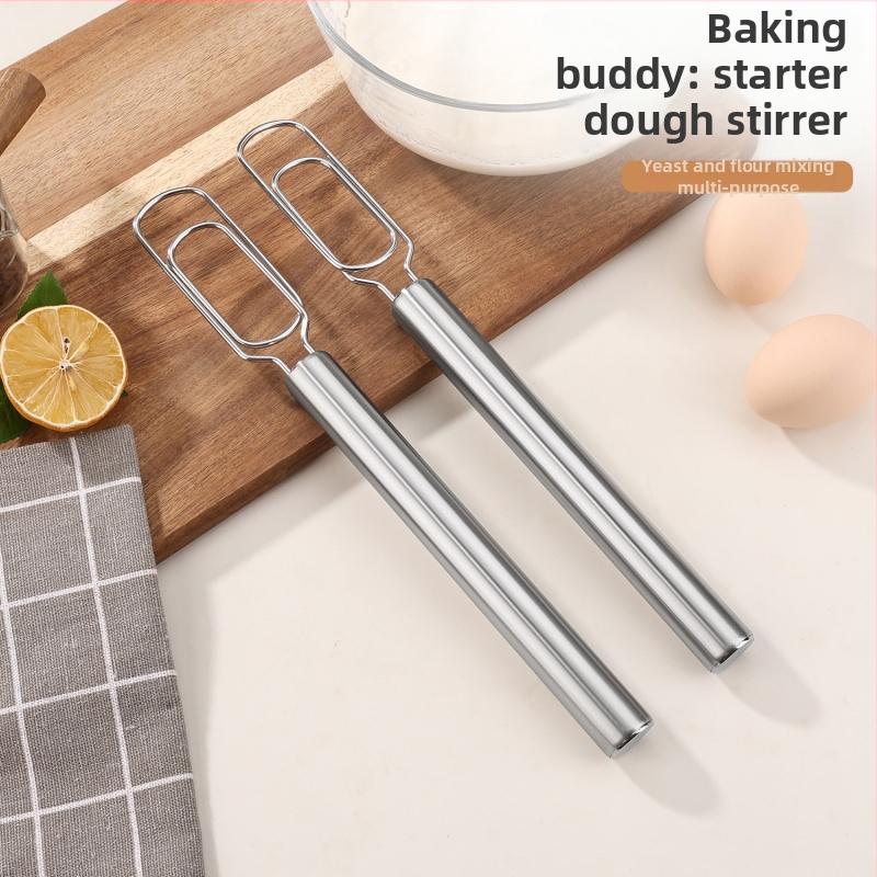 430 nerūdijančio plieno rankinis tešlos maišytuvas namų kepimui ir raugo fermentacijai