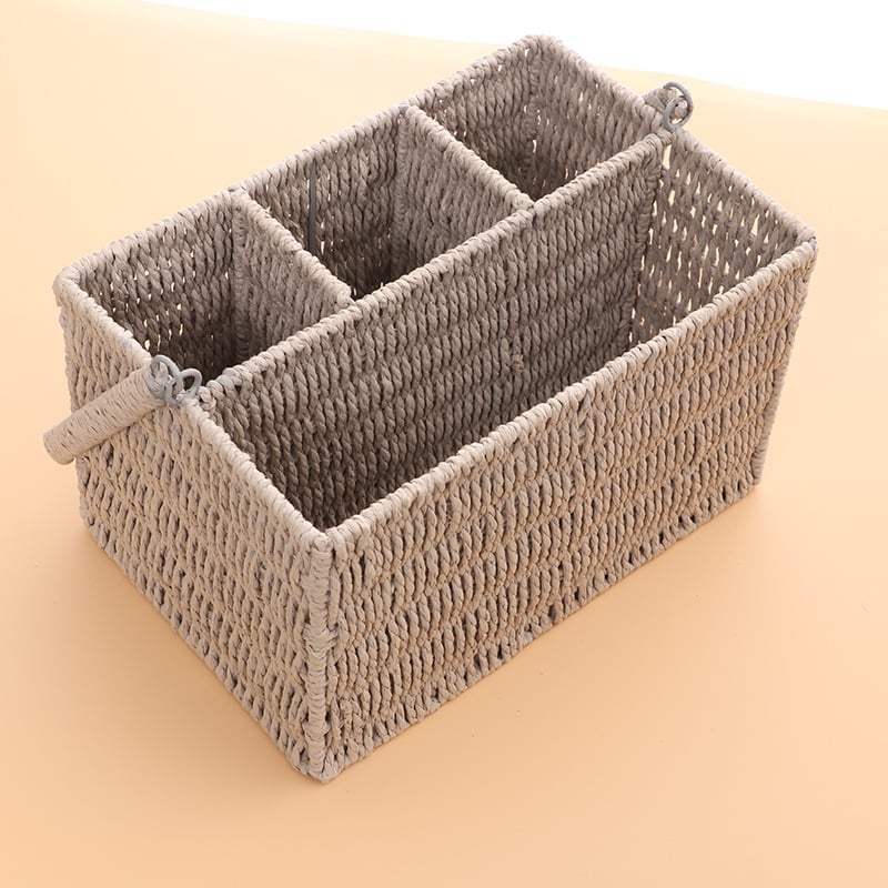 Úložný kôš s jedným držadlom, pletený z prútia, na ovocie a zeleninu