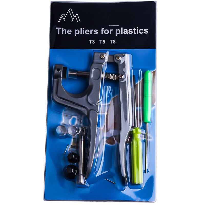 Klešta za gumbe od aluminijske legure sa četiri zatvarača mehanizamom, DIY alat za ugradnju, pogodno za torbe, pojas, odjeću, nakit i radnu odjeću, ne-brand pakiranje