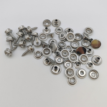 Mogi set nehrđajućeg čelika snaps kopči s alatom za ugradnju, 60 setova, za cerade, šatore, odjeću i kućne tekstile