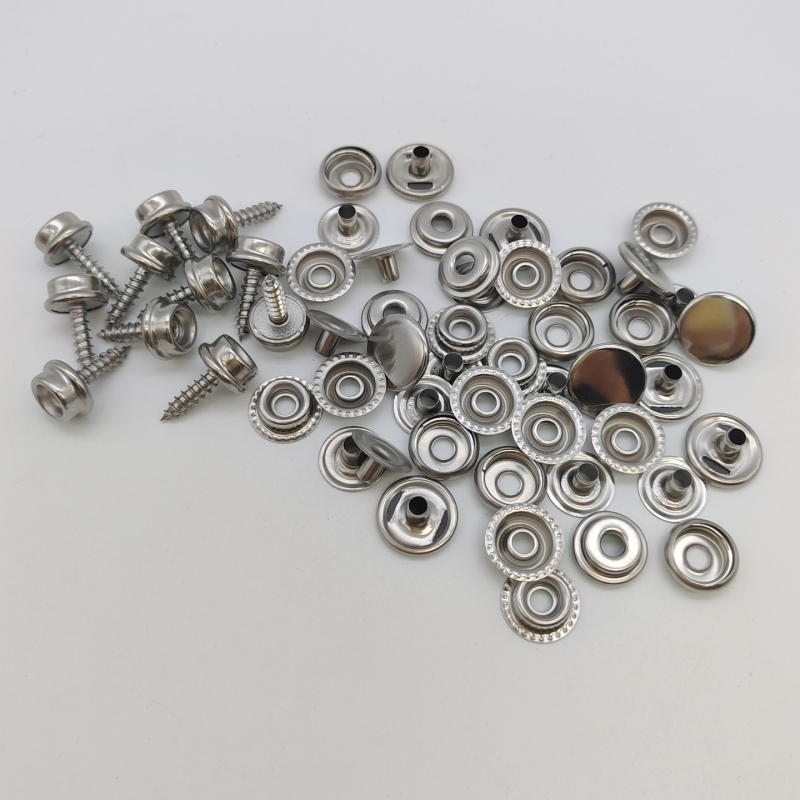 Mogi set nehrđajućeg čelika snaps kopči s alatom za ugradnju, 60 setova, za cerade, šatore, odjeću i kućne tekstile