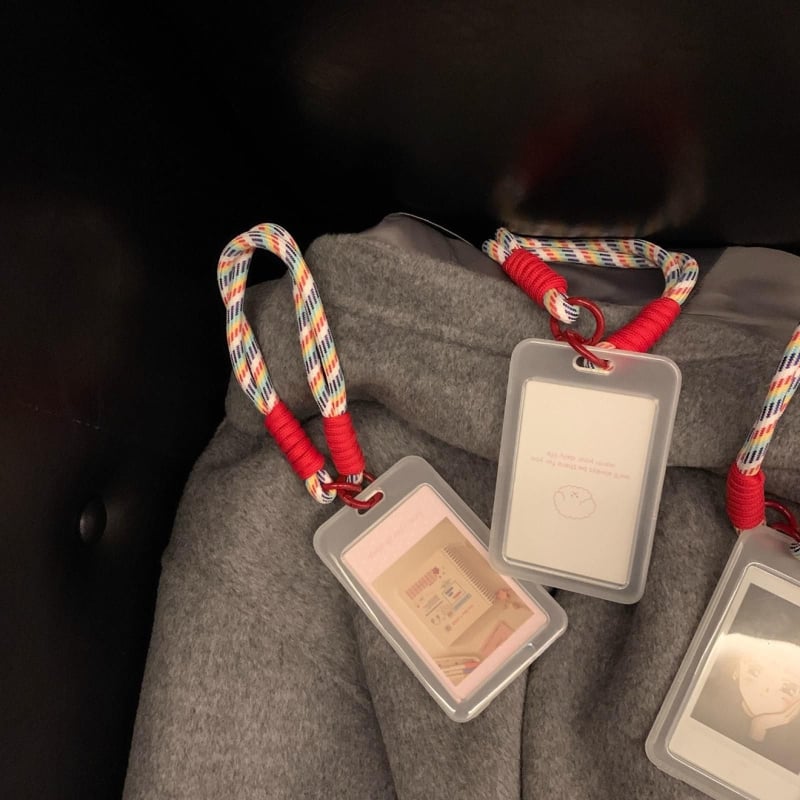 Držač identifikacijske kartice, dvostrano proziran, plastični, otvorena konstrukcija, 1 kom, uključuje kaiš za nošenje
