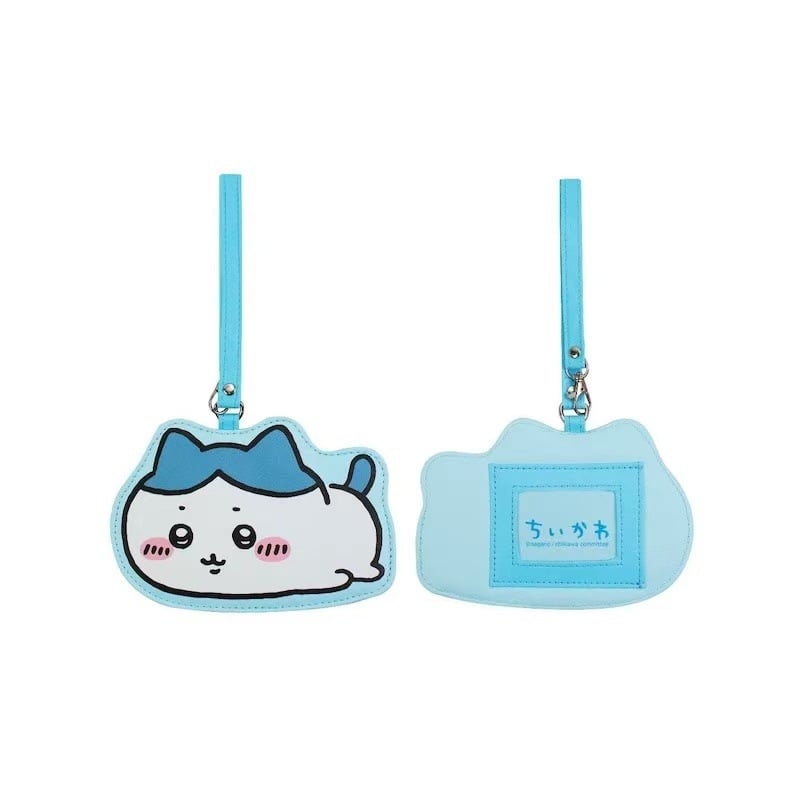 Carcasa unisex din PU pentru carduri și documente, cu pandantiv etichetă de bagaj, model anime, stil proaspăt și drăguț, toamnă 2024