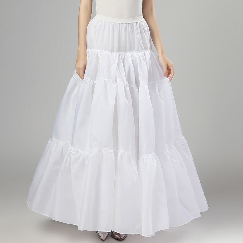 Lolita Crinolină cu tul moale, lungime medie, fustă pufoasă, stil Hanfu