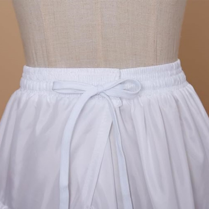 Lolita Crinolină cu tul moale, lungime medie, fustă pufoasă, stil Hanfu