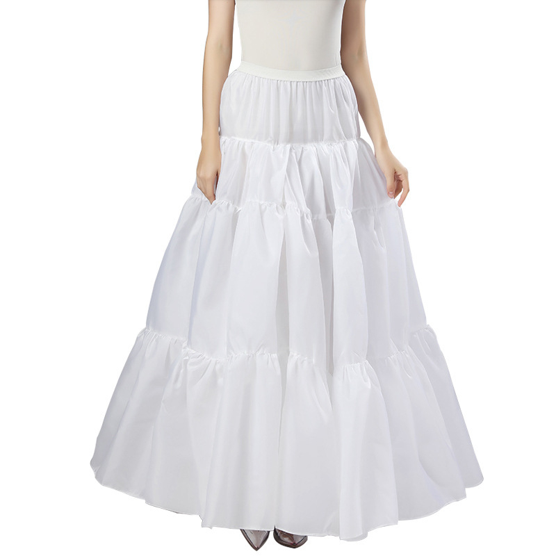 Lolita Crinolină cu tul moale, lungime medie, fustă pufoasă, stil Hanfu