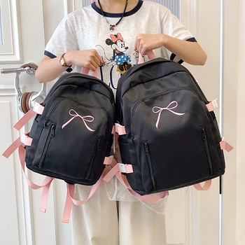 Japán-stílusú aranyos lány iskolatáska, egyszerű dizájn, nagy kapacitás, középiskolások számára, ideális iskolába és utazásokra
