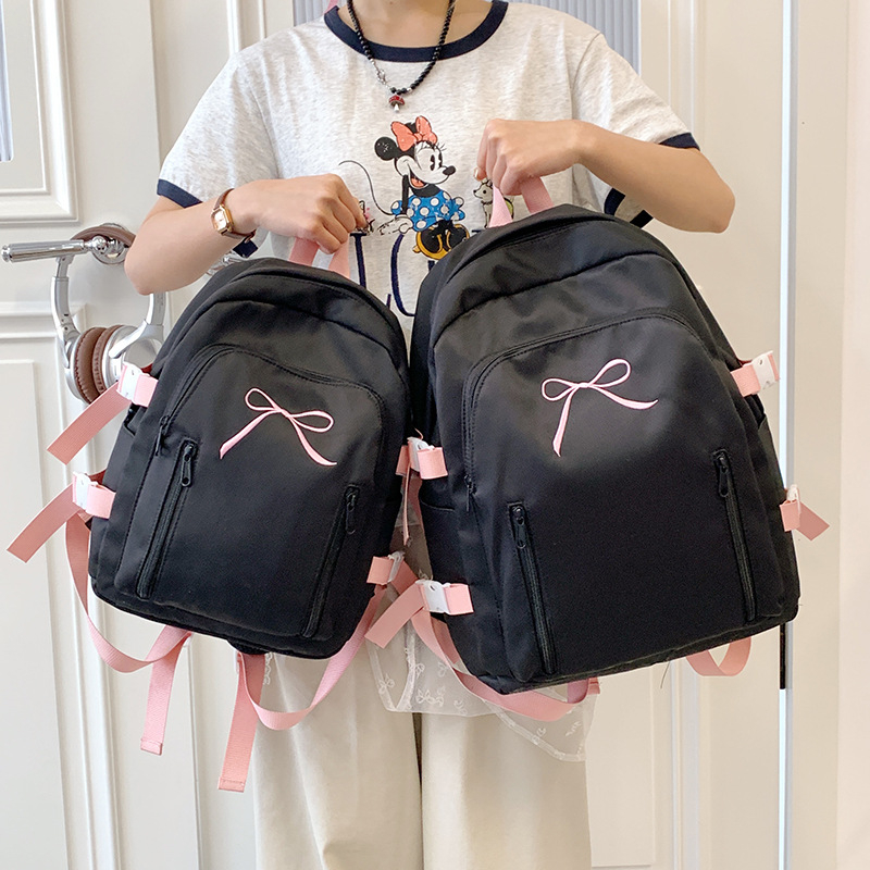 Japán-stílusú aranyos lány iskolatáska, egyszerű dizájn, nagy kapacitás, középiskolások számára, ideális iskolába és utazásokra