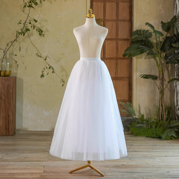 Ilga oficiali vakarinė suknelė su tinklo tiulu ir be kaulų konstrukcija (Pavasaris 2024)