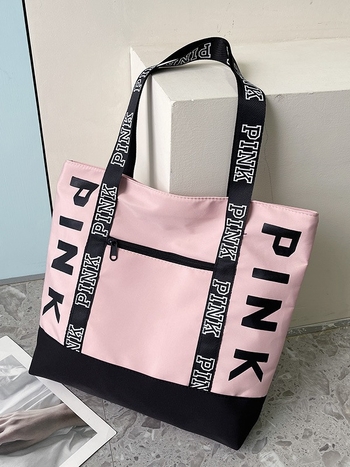 Taška cez rameno a tote, mestský jednoduchý štýl, Oxford látka, horizontálny štvorcový tvar, zipsové otvorenie, vrecko na telefón