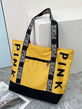 Taška cez rameno a tote, mestský jednoduchý štýl, Oxford látka, horizontálny štvorcový tvar, zipsové otvorenie, vrecko na telefón