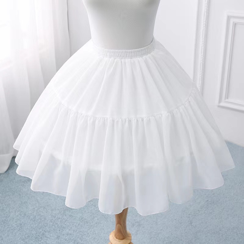 Lolita suknja s bustleom, vjenčani stil, podešiva, bezkostni dizajn, za odrasle, cosplay