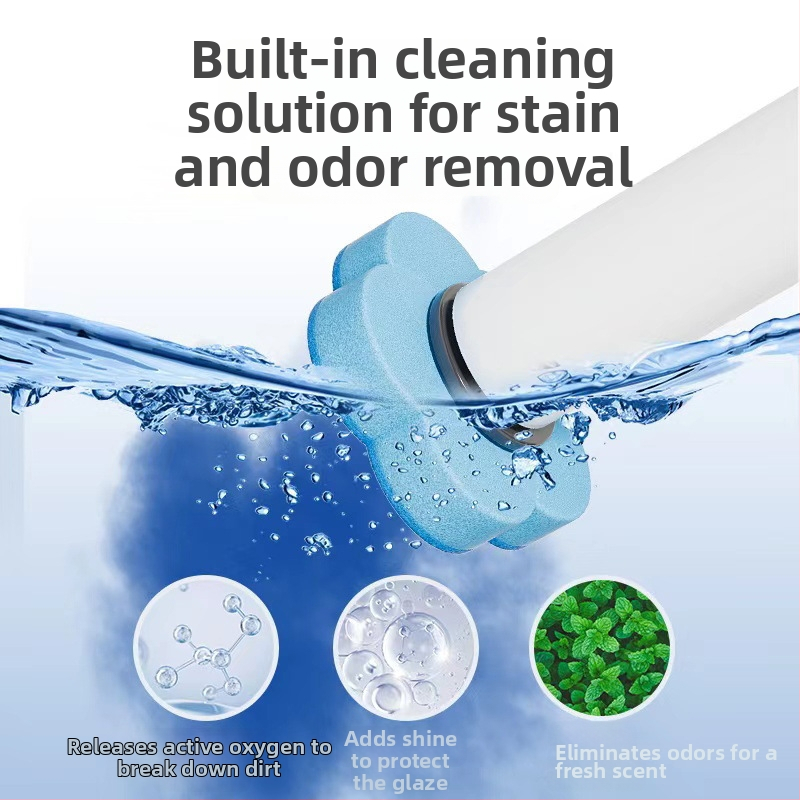 Ühekordne WC-hari pikendatud käepidemega, seinale paigaldatav, puurimisvaba, plastikust