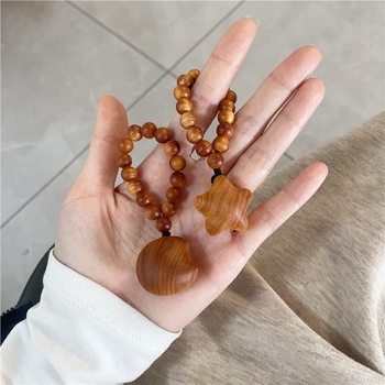 Drveni disk za igru prstima od thuja drveta s motivom zvijezde i mjeseca, prirodno stareno drvo, moderan jednostavan stil, unisex dodatak za poklon