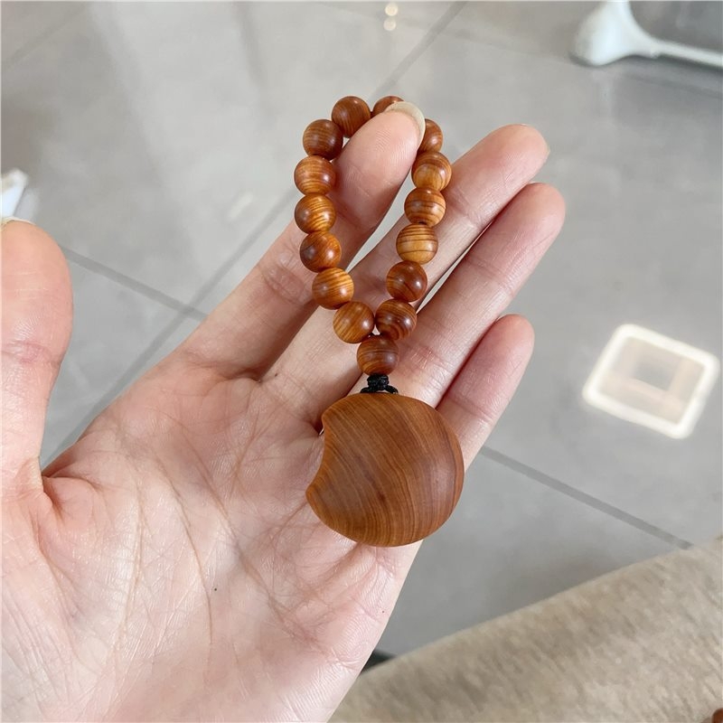 Drveni disk za igru prstima od thuja drveta s motivom zvijezde i mjeseca, prirodno stareno drvo, moderan jednostavan stil, unisex dodatak za poklon