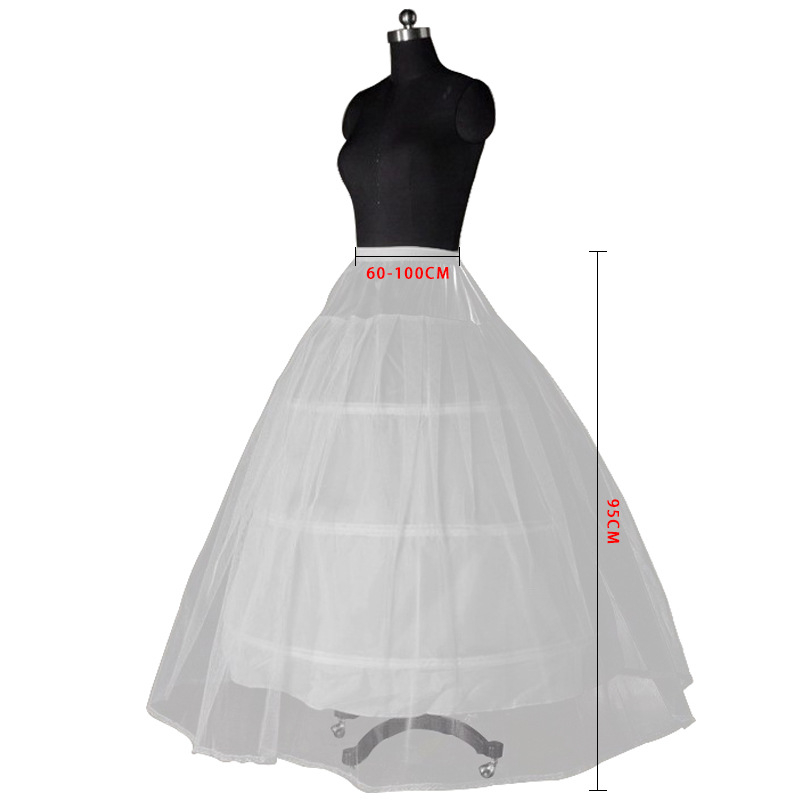 Petticoat s tri čelična prstena, dvostruka nit, dodatak za dugu vjenčanicu, Dance Fairy