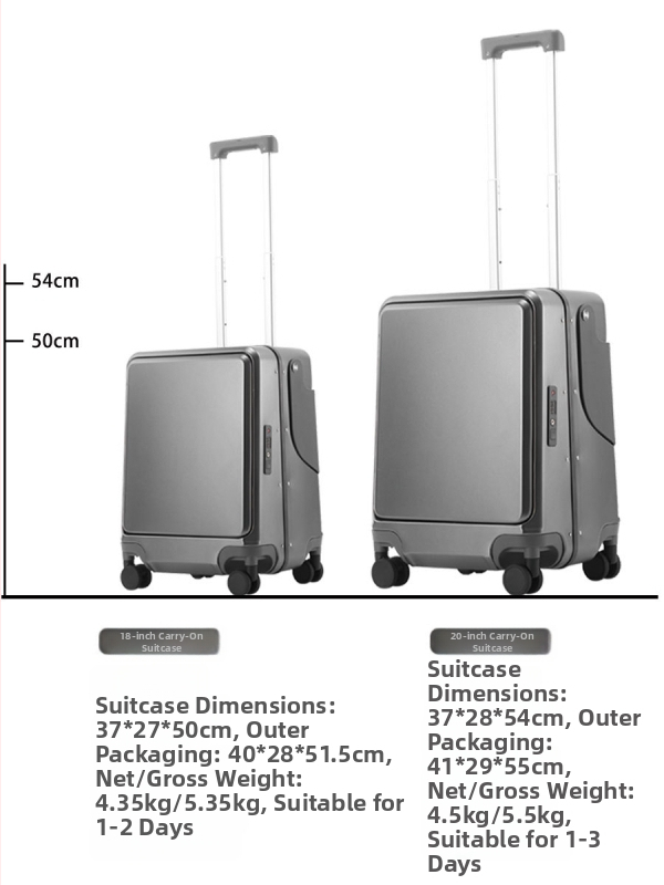Detská cestovná batožina s predným otvorením a funkciou sedenia, PC škrupina, TSA kombinovaný zámok, USB port, RFID blokovanie