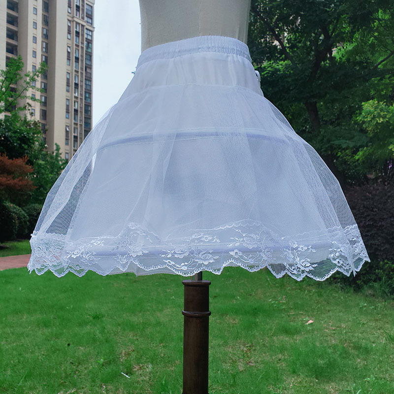 Lolita cosplay petticoat s dvostrukim čeličnim prstenima, jednoslojna vlakna, marka Other, za djecu