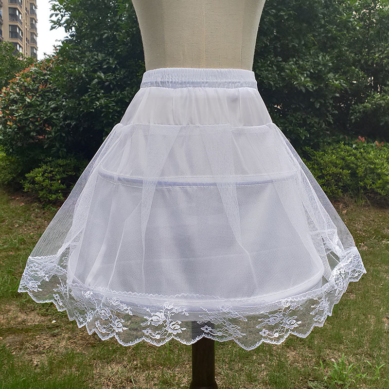 Lolita cosplay petticoat s dvostrukim čeličnim prstenima, jednoslojna vlakna, marka Other, za djecu