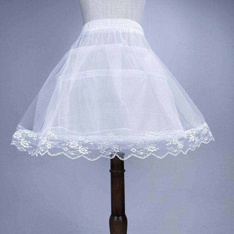 Lolita cosplay petticoat s dvostrukim čeličnim prstenima, jednoslojna vlakna, marka Other, za djecu